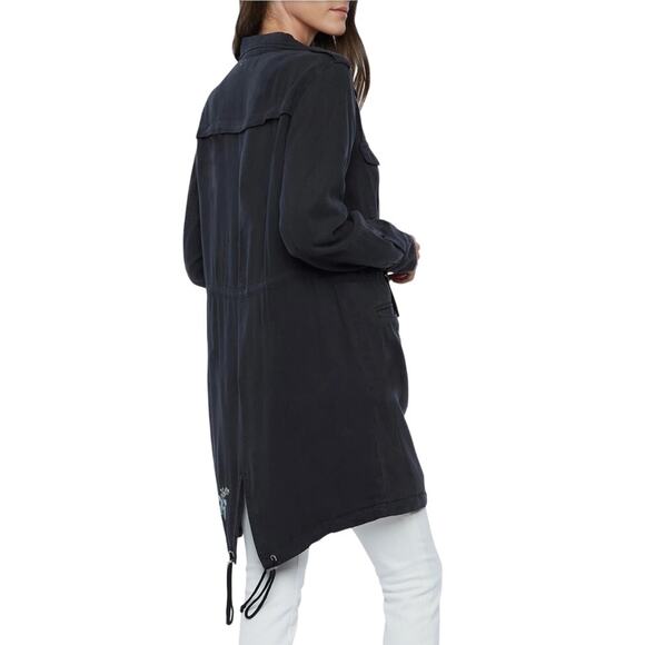 Wash Lab Women's Road Trip Split Hem Zip Up Jacket Black Size XL NWT Lightweight - Picture 3 of 12